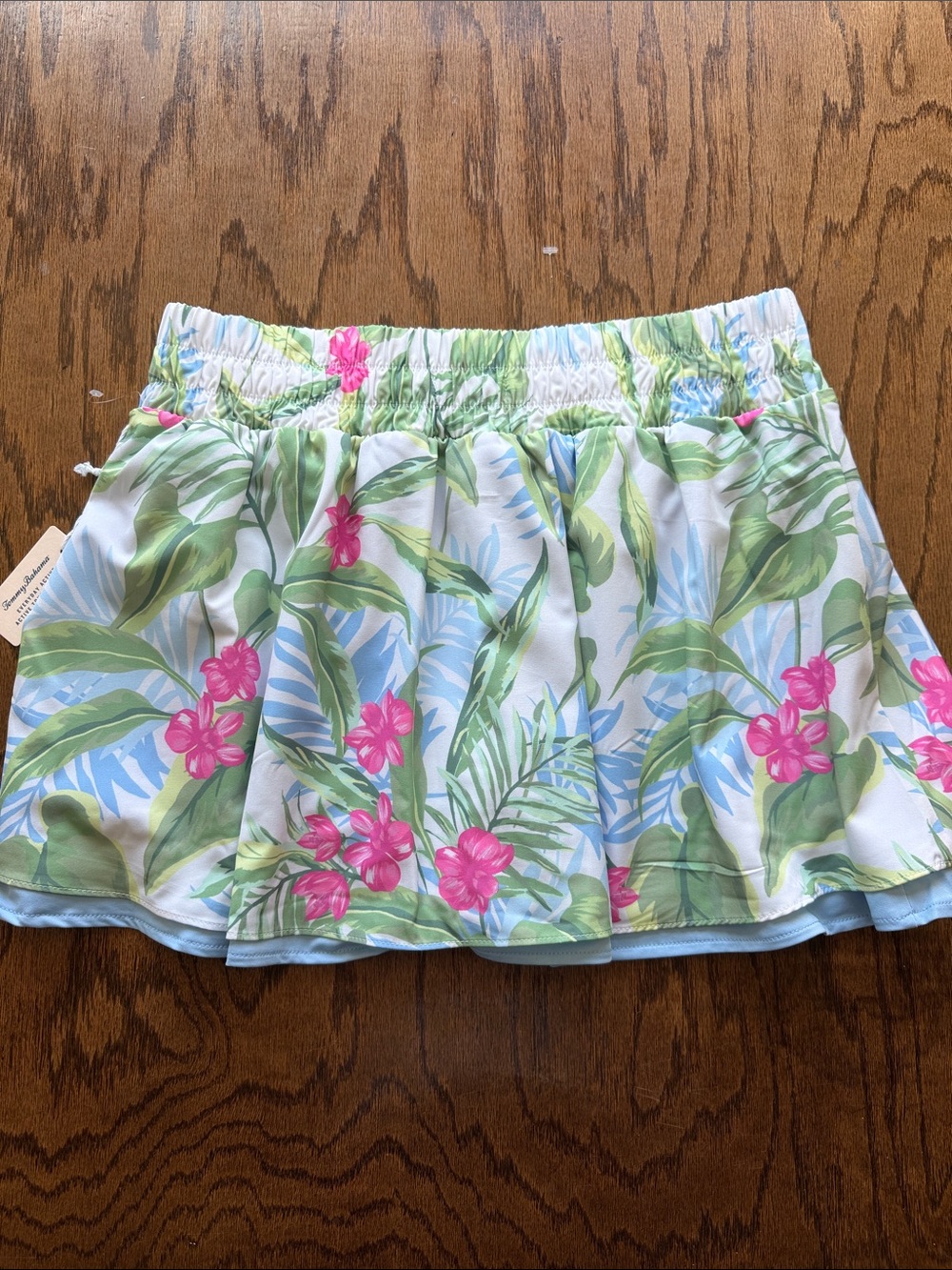 Tommy Bahama Pink & Green Tropical Floral Skort - Picture 6 of 7